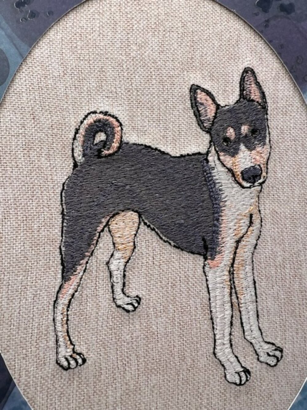 Homemade Dog Embroidered Framed Art 8X10 - Picture 3 of 6